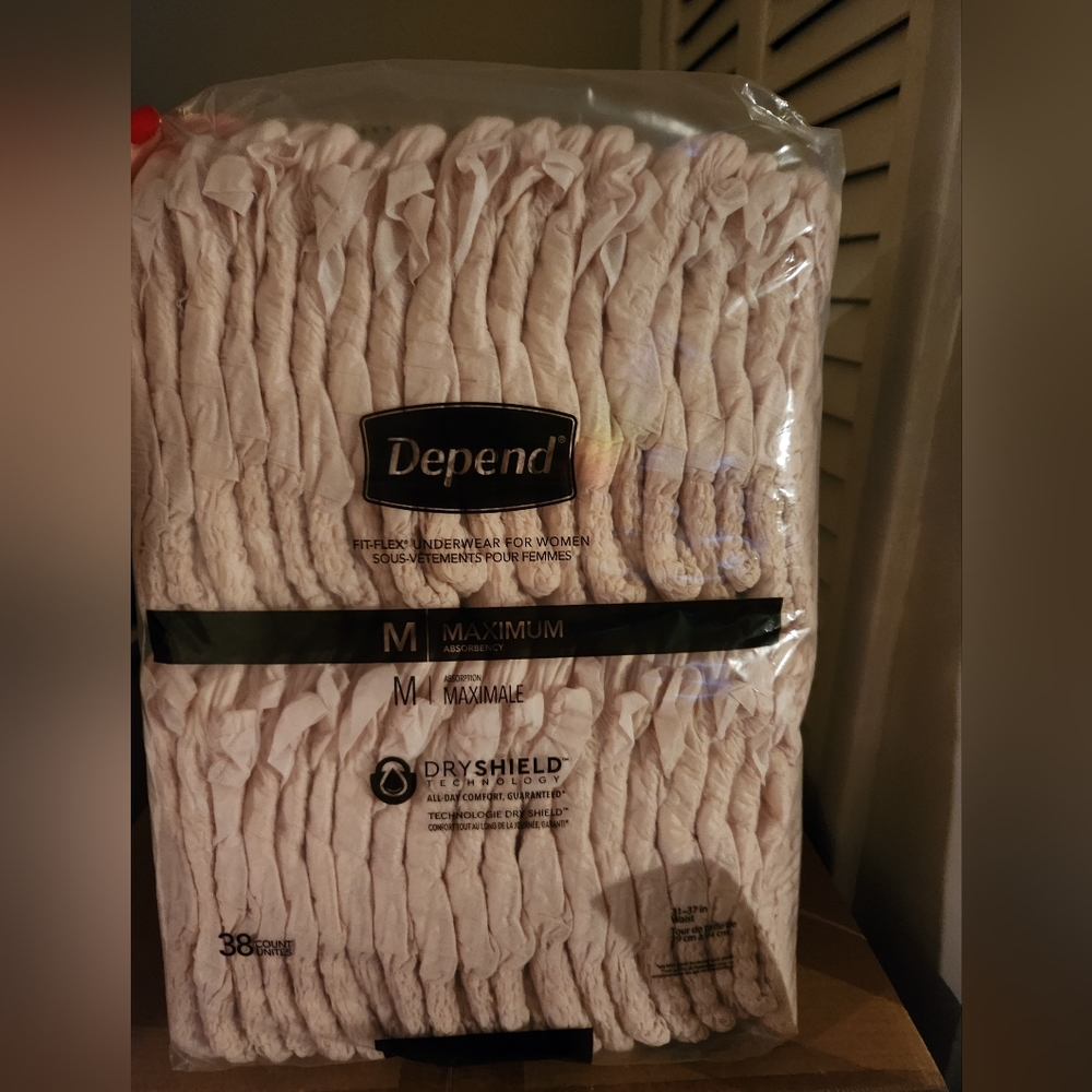 Depend Disposable Underwear - M